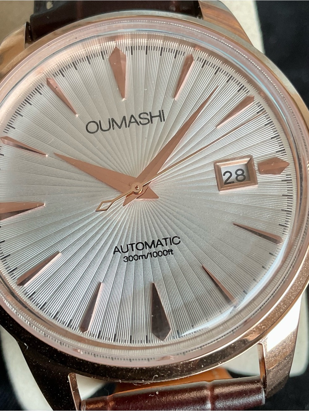 Brand New Automatic Oumashi Radiant Dial Cocktail Watch w Date